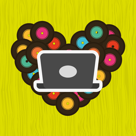 mobile audio design, vector illustration eps10 graphicのイラスト素材