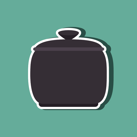 pot kitchen design, vector illustration eps10 graphicのイラスト素材