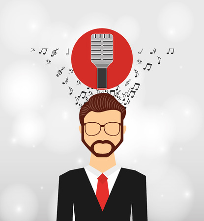 music lifestyle design, vector illustration eps10 graphicのイラスト素材