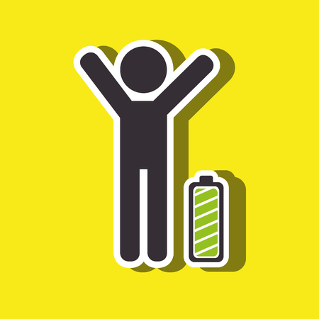 energy icon design, vector illustration eps10 graphicのイラスト素材