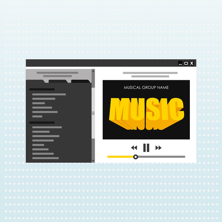 music lifestyle design, vector illustration eps10 graphicのイラスト素材