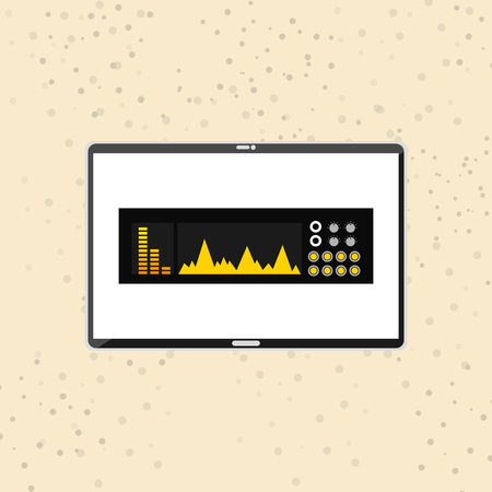 mobile audio design, vector illustration eps10 graphicのイラスト素材