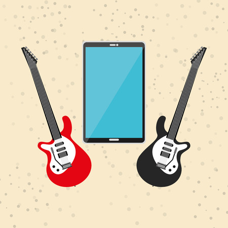 mobile audio design, vector illustration eps10 graphicのイラスト素材