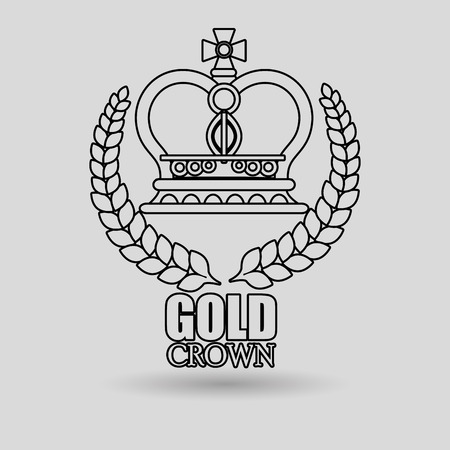 crown isolated design, vector illustration eps10 graphicのイラスト素材