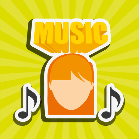 music lifestyle design, vector illustration eps10 graphicのイラスト素材
