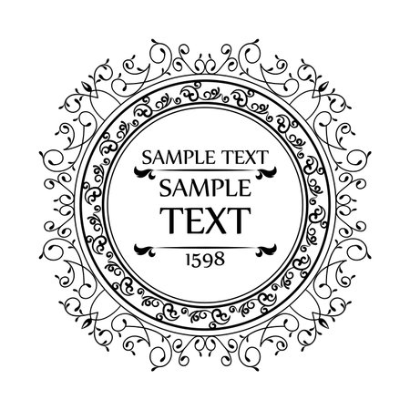 elegant quality frame design, vector illustration eps10 graphicのイラスト素材