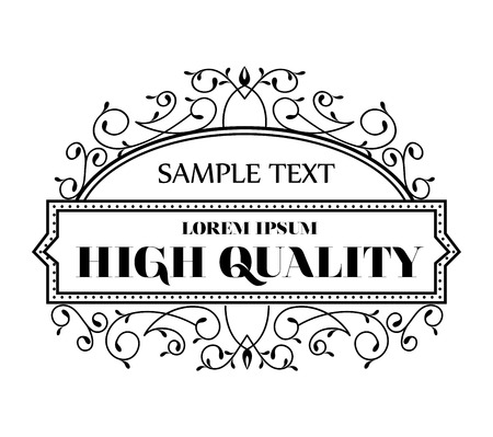 elegant quality frame design, vector illustration eps10 graphicのイラスト素材