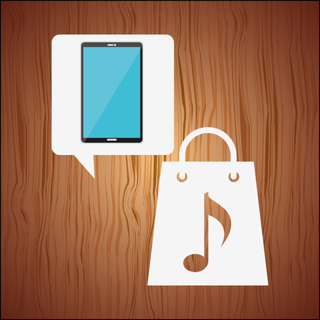 mobile audio design, vector illustration eps10 graphicのイラスト素材