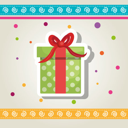 happy birthday card design, vector illustration eps10 graphicのイラスト素材