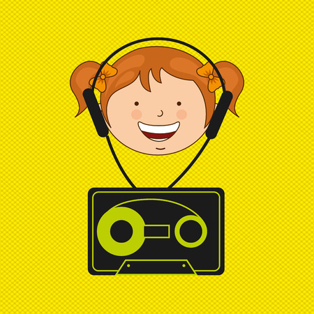 Children and technology design, vector illustration eps10 graphicのイラスト素材