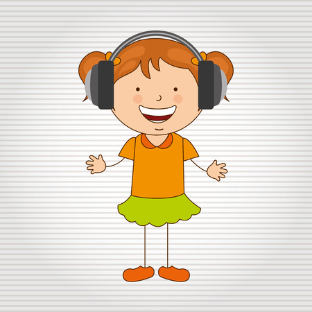 Children and technology design, vector illustration eps10 graphicのイラスト素材