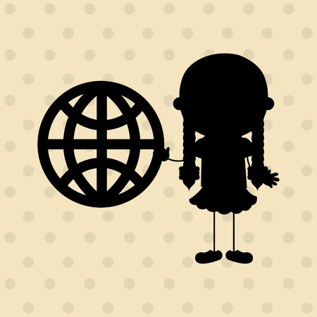 Children and technology design, vector illustration eps10 graphicのイラスト素材