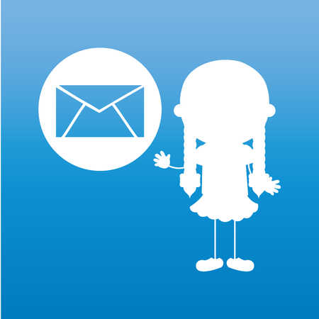 Children and technology design, vector illustration eps10 graphicのイラスト素材