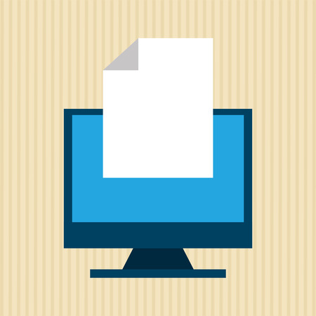 monitor computer design, vector illustration eps10 graphicのイラスト素材