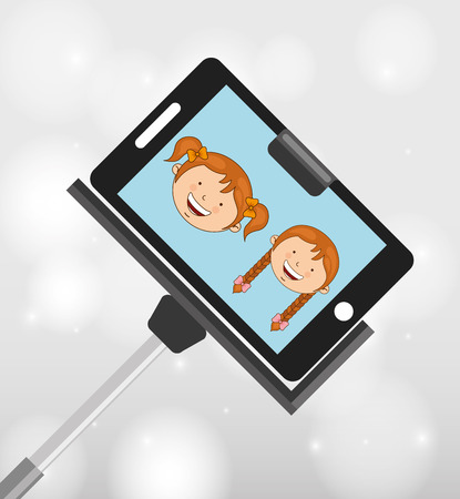 children and camera design, vector illustration eps10 graphicのイラスト素材