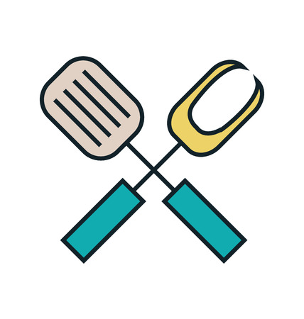 line cutlery design, vector illustration eps10 graphicのイラスト素材