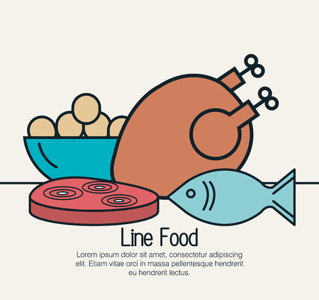 line food  design, vector illustration eps10 graphicのイラスト素材