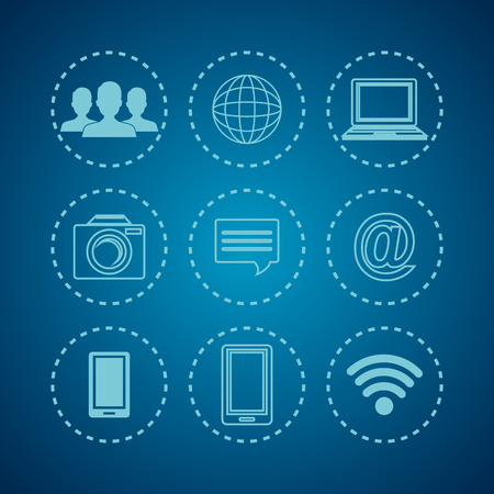 internet communication design, vector illustration eps10 graphicのイラスト素材