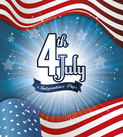 independence of america design, vector illustration eps10 graphicのイラスト素材
