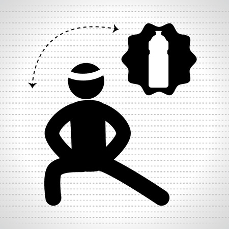 Healthy habits design, vector illustration eps10 graphicのイラスト素材