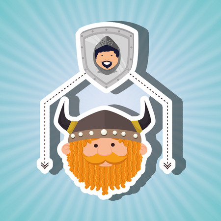 ancient warrior design, vector illustration eps10 graphicのイラスト素材