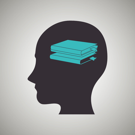 thinking profile design, vector illustration eps10 graphicのイラスト素材