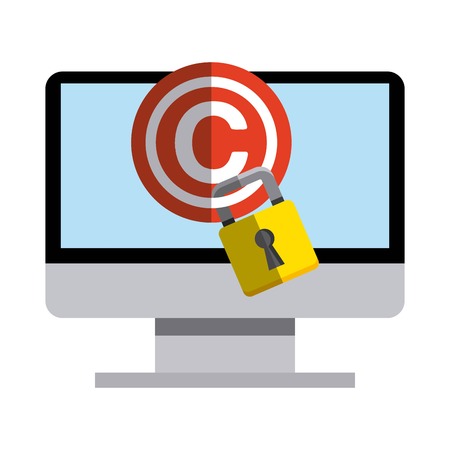 copyright  concept design, vector illustration eps10 graphicのイラスト素材