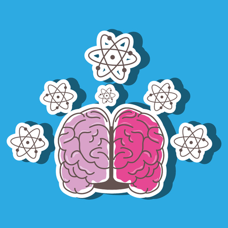 brain storming design, vector illustration  graphicのイラスト素材