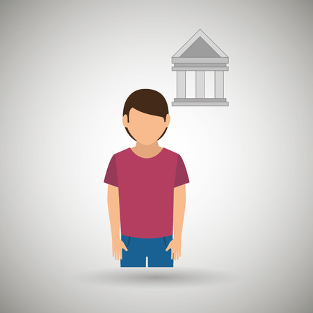 student avatar  design, vector illustration eps10 graphicのイラスト素材