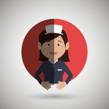 hotel service design, vector illustration eps10 graphicのイラスト素材