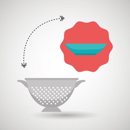 kitchen equipment design, vector illustrationのイラスト素材