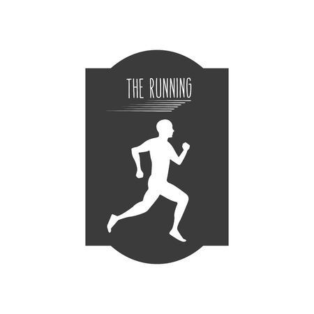 the running  design, vector illustration eps10 graphicのイラスト素材
