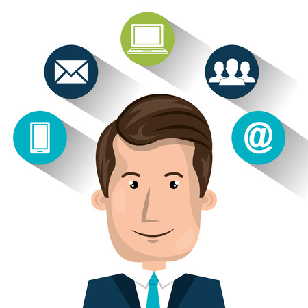 internet communication design, vector illustration eps10 graphicのイラスト素材