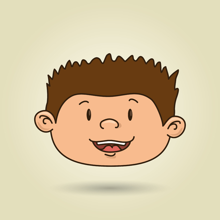 happy kids design, vector illustration eps10 graphicのイラスト素材
