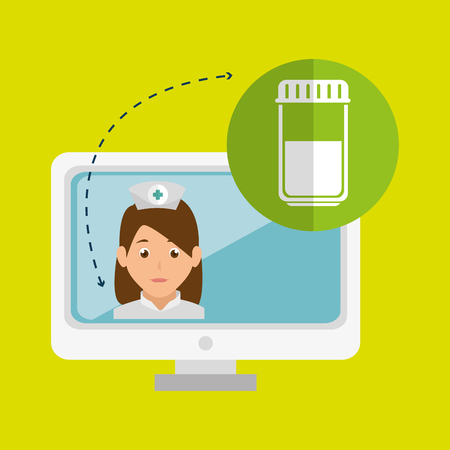 medicine online design, vector illustration eps10 graphicのイラスト素材