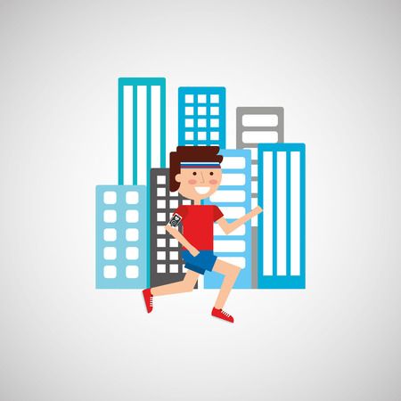 wearable technology design, vector illustration eps10 graphicのイラスト素材