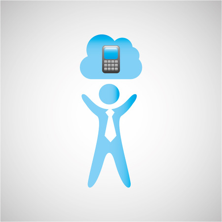 cloud computing design, vector illustration eps10 graphicのイラスト素材