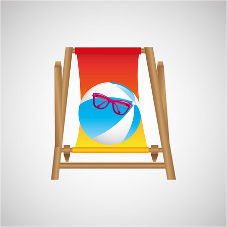 beach vacation icon design, vector illustration eps10 graphicのイラスト素材