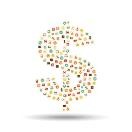 shopping concept design, vector illustration eps10 graphicのイラスト素材