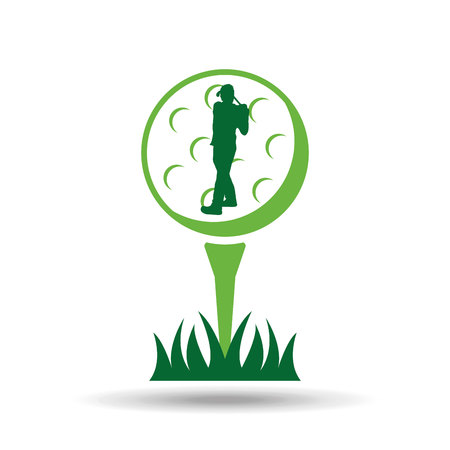 golf sport design, vector illustration eps10 graphicのイラスト素材