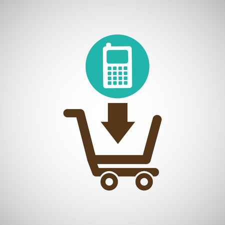 cart shopping  design, vector illustration eps10 graphicのイラスト素材
