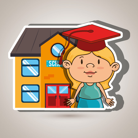 child education designのイラスト素材