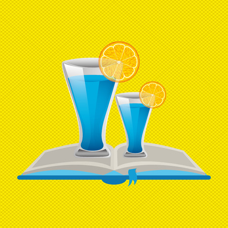 cocktail recipe design, vector illustration  graphicのイラスト素材