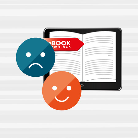 electronic book design, vector illustration eps10 graphicのイラスト素材