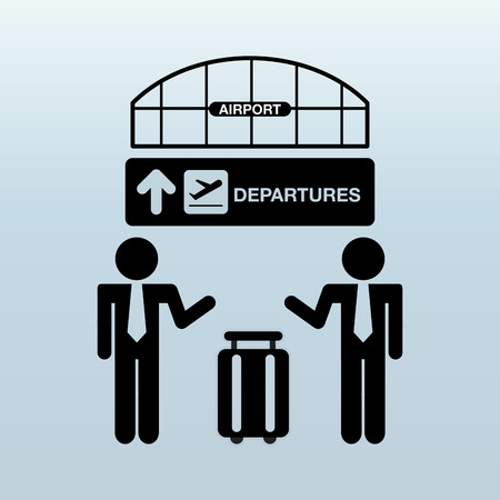 airport terminal design, vector illustration eps10 graphicのイラスト素材