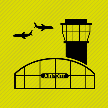 airport terminal design, vector illustration eps10 graphicのイラスト素材
