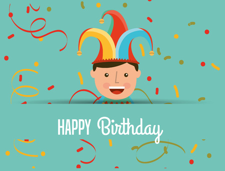 birthday invitation design, vector illustration eps10 graphicのイラスト素材