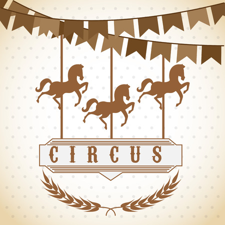 circus entertainment design, vector illustration eps10 graphicのイラスト素材