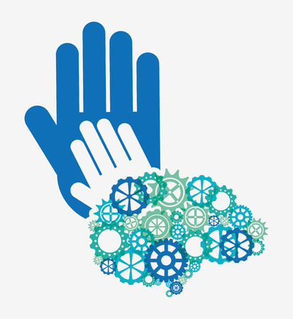 collaborative hands design, vector illustration eps10 graphicのイラスト素材