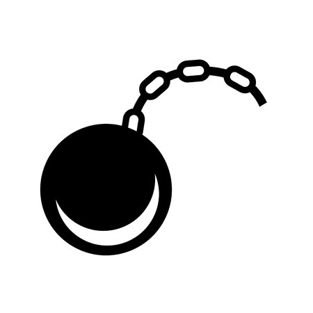 shackle slave isolated icon design , vector illustration eps10 graphicのイラスト素材
